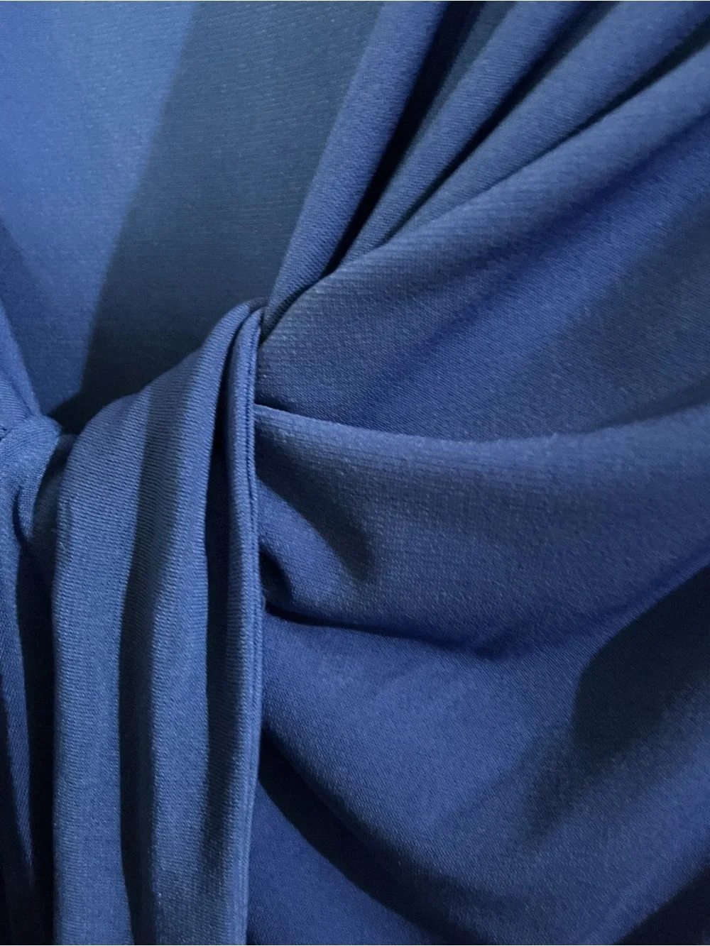 Michael Kors Royal Blue Long Sleeve Tie-Waist Dress